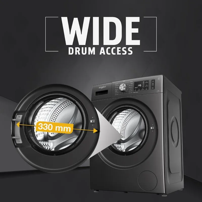 Whirlpool Xpert Care 7.5kg 5 Star Front Load Washing Machine with In-Built Heater