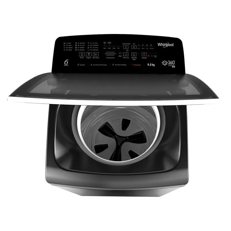 Whirlpool 360° Bloomwash Pro 9.5kg 5 Star Fully Automatic Top Load Washing Machine with In-Built Heater