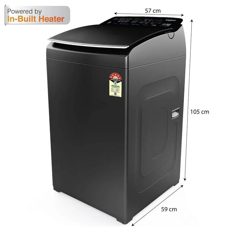 Whirlpool 360° Bloomwash Pro 9.5kg 5 Star Fully Automatic Top Load Washing Machine with In-Built Heater