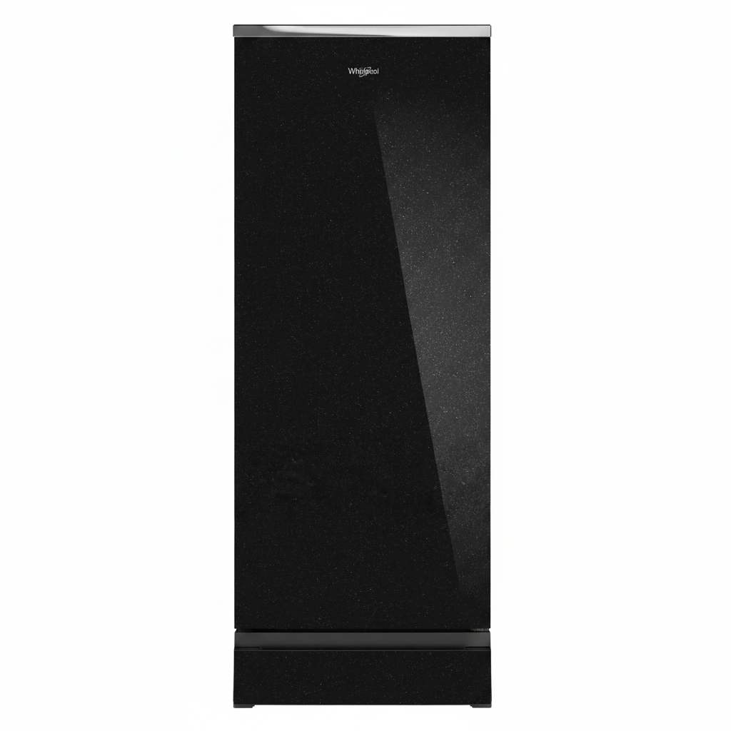Whirlpool Icemagic Pro 192L 3 Star Glass Finish Single Door Refrigerator With Base Drawer - Crystal Black-Y