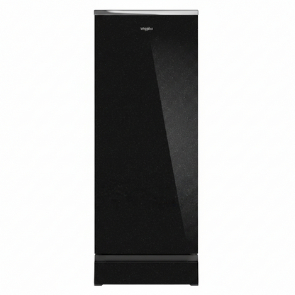 Whirlpool Icemagic Pro 192L 3 Star Glass Finish Single Door Refrigerator With Base Drawer - Crystal Black-Y