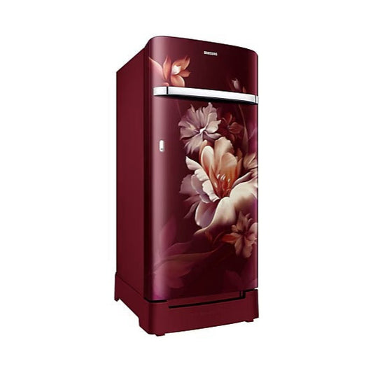 Samsung 189 L 5‑Star Digital Inverter Single Door Refrigerator – Midnight Blossom Red (RR21C2H25RZ/HL)