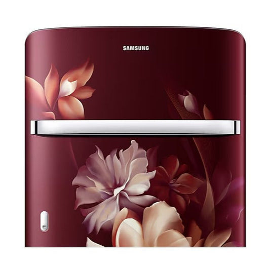 Samsung 189 L 5‑Star Digital Inverter Single Door Refrigerator – Midnight Blossom Red (RR21C2H25RZ/HL)