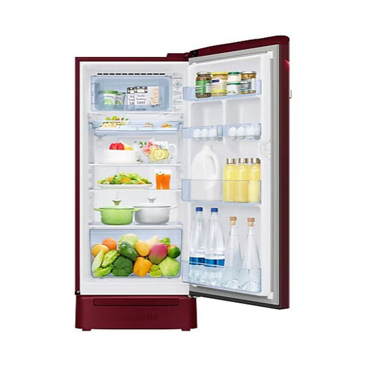 Samsung 189 L 5‑Star Digital Inverter Single Door Refrigerator – Midnight Blossom Red (RR21C2H25RZ/HL)