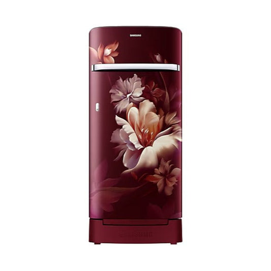 Samsung 189 L 5‑Star Digital Inverter Single Door Refrigerator – Midnight Blossom Red (RR21C2H25RZ/HL)