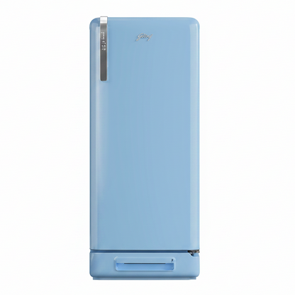 Godrej Edge Impress 194 L 5 Star Direct Cool Single Door Refrigerator Icy Blue | Inverter Compressor | UI on Handle | Energy Efficient