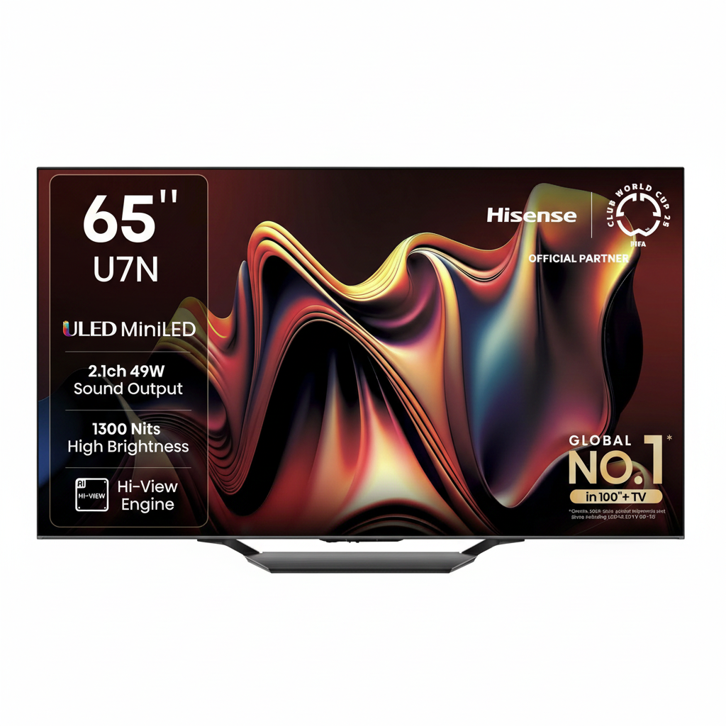 Hisense 65U7N 65-Inch Mini-LED 4K Smart TV