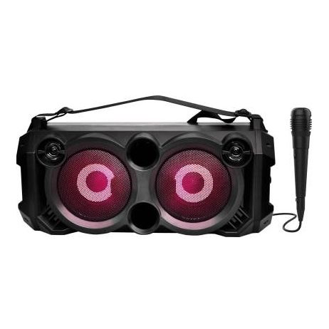 boAt PartyPal 63 Bluetooth Party Speaker (20W RMS, Karaoke Mic Support, LED Lights, Multi-Connectivity, Space Black)