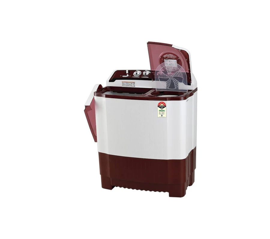 LG P8035SRAZA 8 Kg 5 Star Semi Automatic Top Load Washing Machine - Burgundy