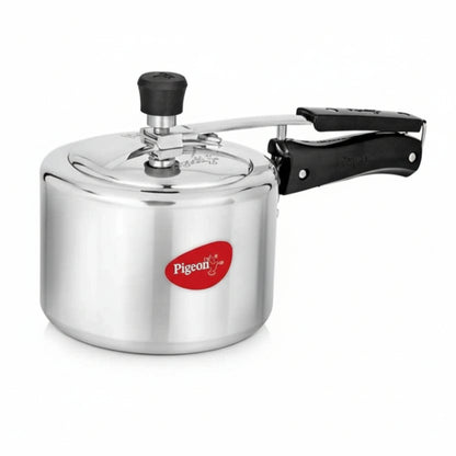 Pigeon Storm 3L Aluminium Pressure Cooker – Inner Lid, Induction & Gas Compatible (ISI Certified)
